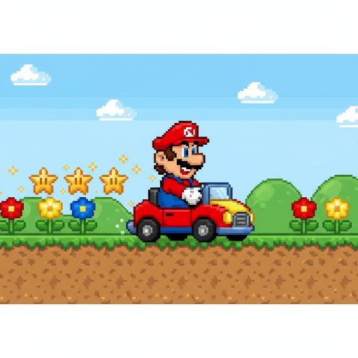 Mario Drop Lab illustration