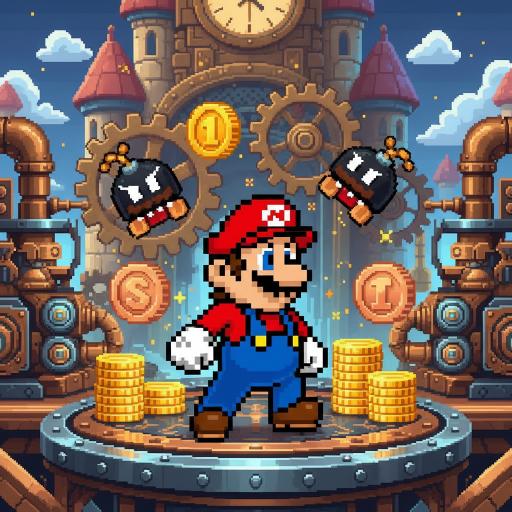 Mario Drop Lab illustration