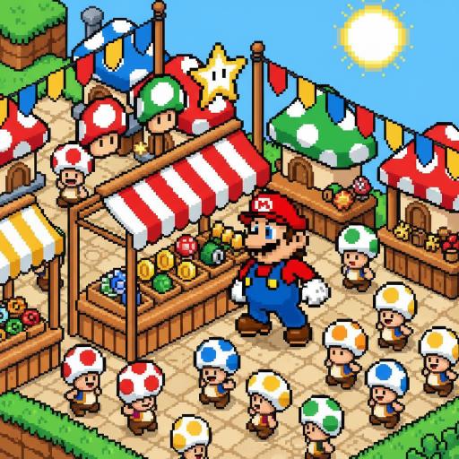 Mario Drop Lab illustration