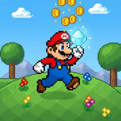 Mario Drop Lab illustration