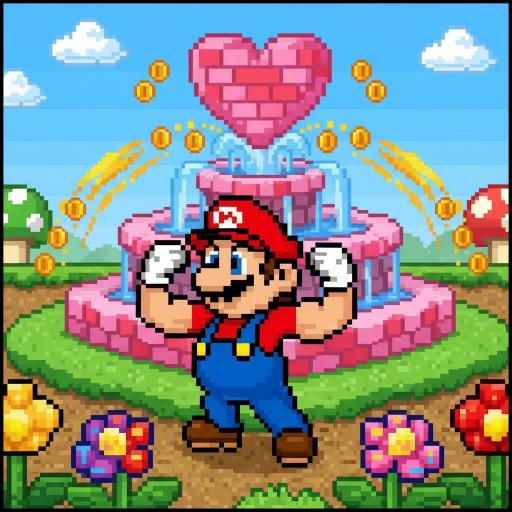 Mario Drop Lab illustration