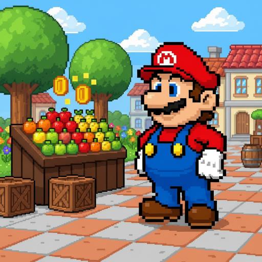 Mario Drop Lab illustration