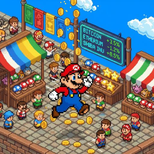 Mario Drop Lab illustration