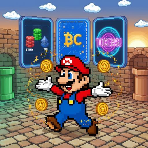 Mario Drop Lab illustration