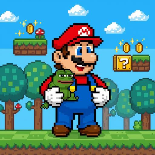 Mario Drop Lab illustration