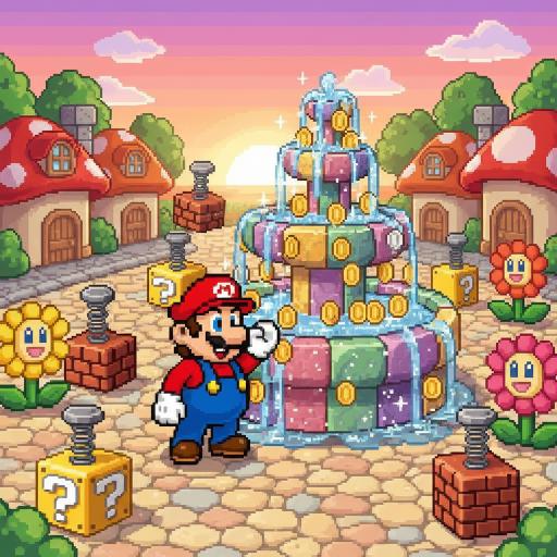 Mario Drop Lab illustration