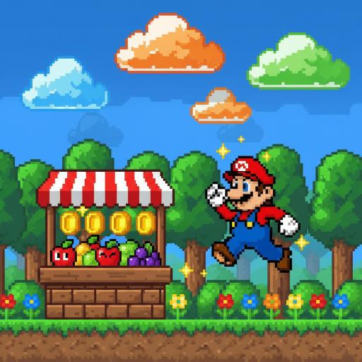 Mario Drop Lab illustration