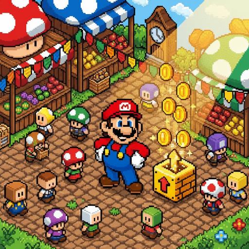 Mario Drop Lab illustration