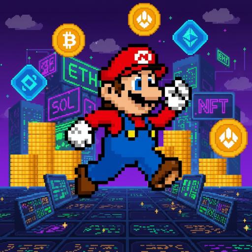 Mario Drop Lab illustration
