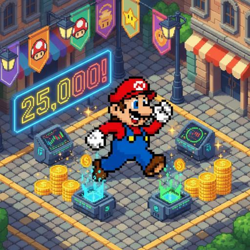Mario Drop Lab illustration