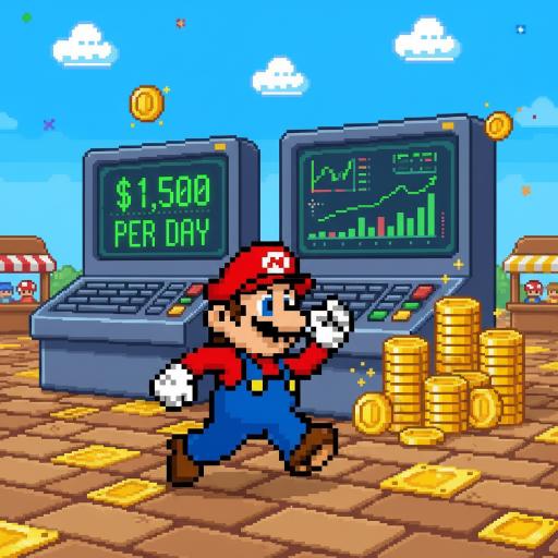 Mario Drop Lab illustration