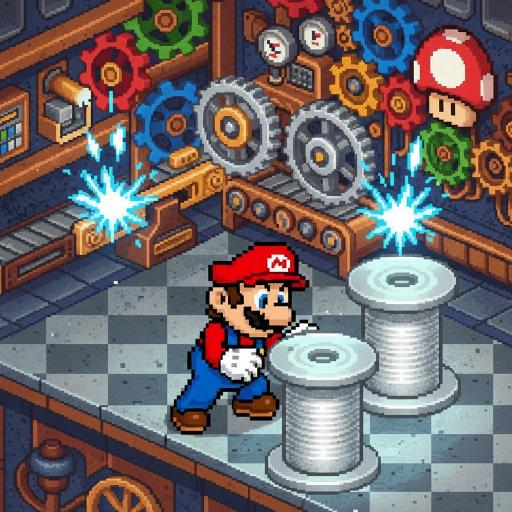 Mario Drop Lab illustration