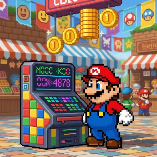 Mario Drop Lab illustration