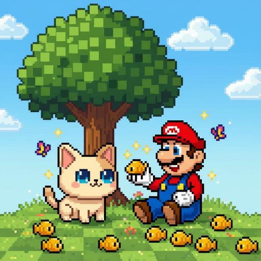 Mario Drop Lab illustration