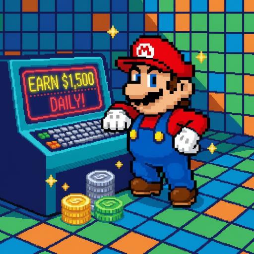 Mario Drop Lab illustration