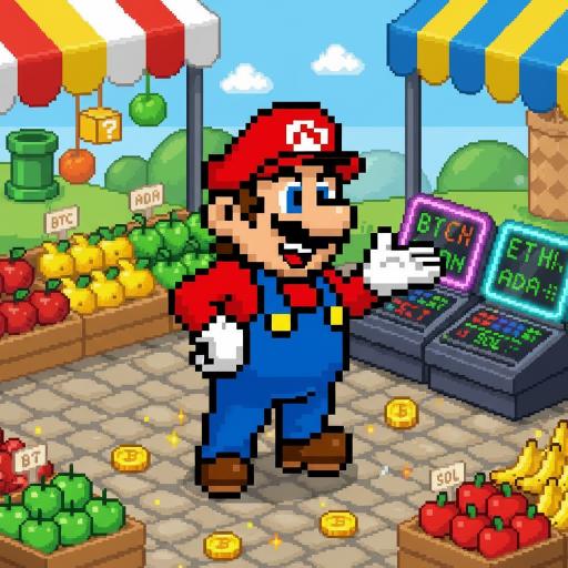 Mario Drop Lab illustration