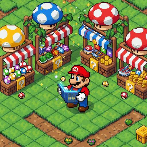 Mario Drop Lab illustration