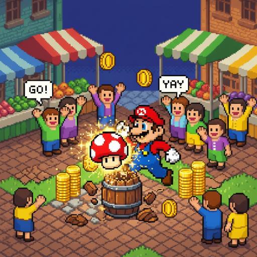 Mario Drop Lab illustration